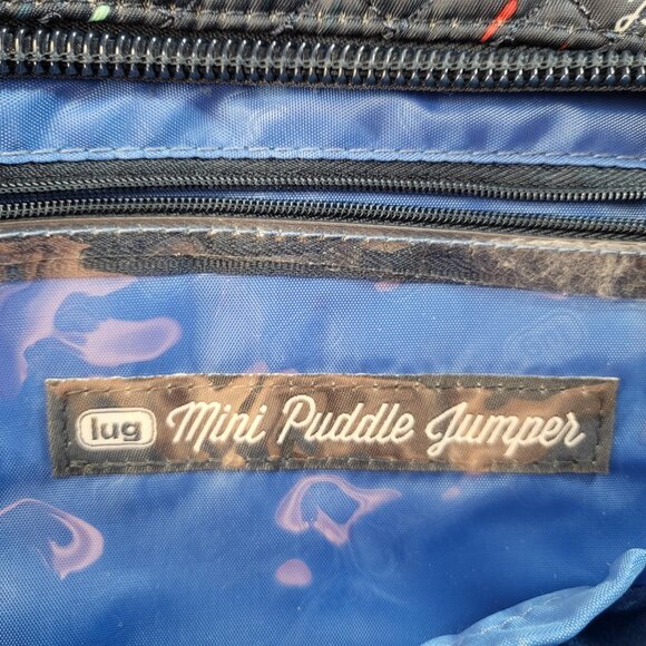 Lug Mini Puddle Jumper Overnight Bag Navy Blue with Fireworks - Picture 6 of 6